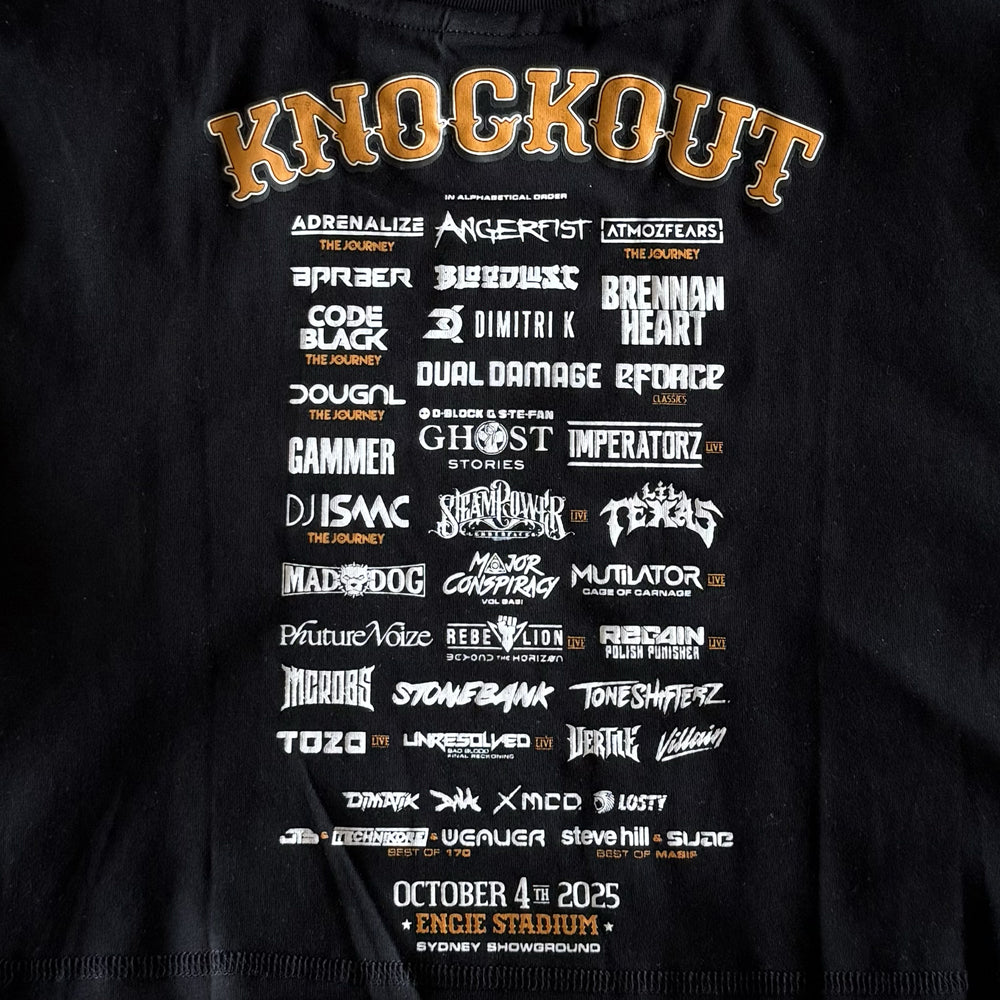 Knockout Outdoor 2025 Cropped Tee - Line Up