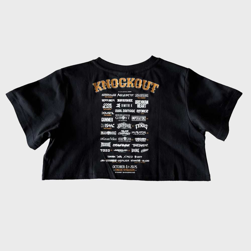 Knockout Outdoor 2025 Cropped Tee - Line Up